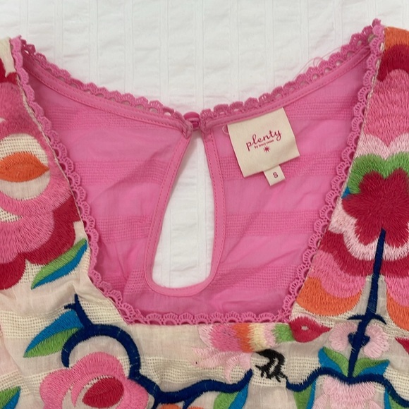 Anthropologie Pink babydoll top, S - Picture 4 of 6